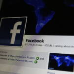 A shot of the facebook home page