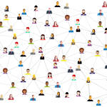 People connected in a big network, image by GDJ on Pixabay